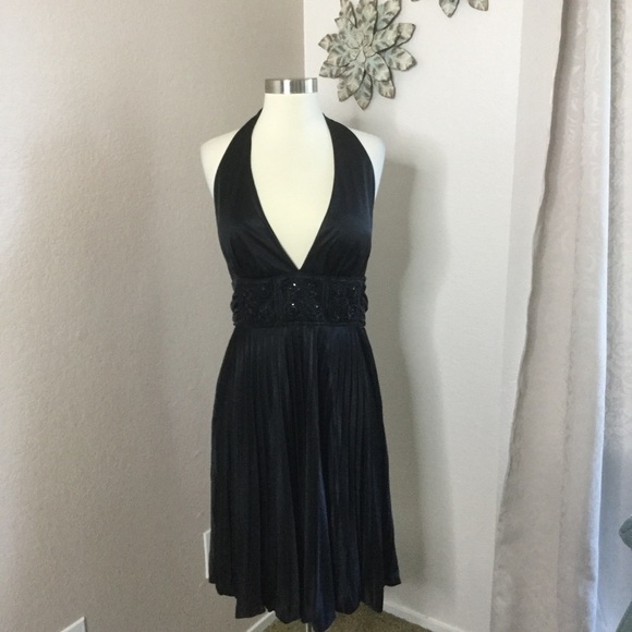 Betsy & Adam Halter Backless Dress ***flaw*** - Picture 1 of 7